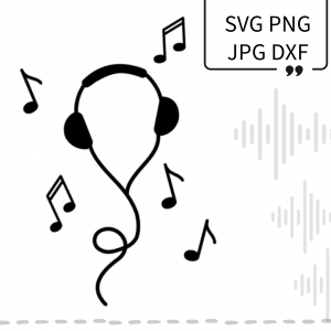 Plotterdatei-Kopfhrer-Musik