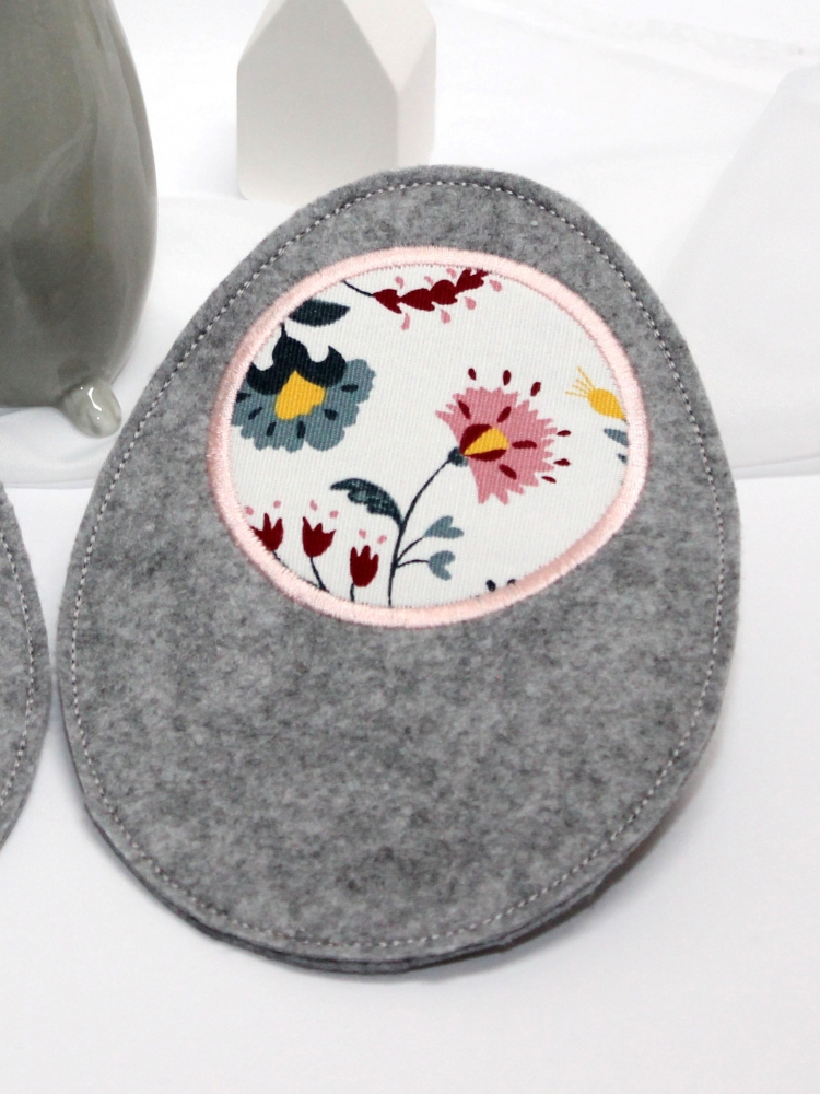 Bild 1 von ITH Mug Rug Stickdatei Eiform blanko 3 Größen  / (Lizenz) Unlimeted