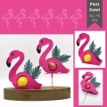 Plotterdatei Flamingo zum Befüllen für Schokokugel Lolli 