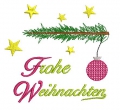 Bild 3 von Stickdatei Weihnachten 3er SET für den 13x18cm  Rahmen