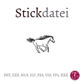 Stickdatei kleines Pferd