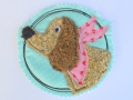 Bild 1 von Stickdatei DOODLE Dackel Anton  / (Größe) 13x13cm