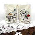 Bild 2 von ITH Lichterbeutel Frühling Tiere Ostern  / (Stickrahmengröße) 13x18cm