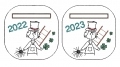 Bild 2 von Stickdatei Glück Wunscherfüller 2021 + 2022 + 2023