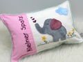 Bild 2 von Stickdatei ITH Kissen Elefant  / (Stickfläche) 16x26cm
