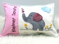 Bild 1 von Stickdatei ITH Kissen Elefant  / (Stickfläche) 16x26cm