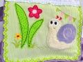 Bild 1 von Stickdatei Schnecke doodle mit Blume 13x18cm  / (Größe) 20x27cm