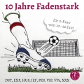 Stickdatei Fußball Fußballtor Redwork 