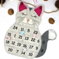 Bild 2 von Stickdatei ITH Adventskalender Katze Kätzchen