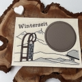 Bild 3 von Stickdatei Mugrug Untersetzer Schlitten Schlittenfahrt Winter