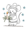 Bild 1 von Stickdatei Maus mit Kerze