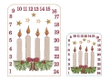 Bild 3 von Stickdatei ITH Tischadventskalender Kerzen ab 10x10cm Adventskalender 