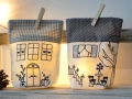 Bild 3 von ITH Lichterbeutel Stickdatei Haus Häuser SET  / (Stickrahmengröße) 13x18cm