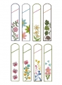 Bild 2 von Stickdatei Etuis Stifteetui schmal für einen oder zwei Kugelschreiber Blumen Blüten Blätter 8 Motive