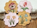 Bild 5 von Stickdatei Untersetzer Frühlingsblumen Krokus Tulpe Schneeglöckchen Stiefmütterchen