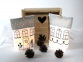 Bild 4 von ITH Lichterbeutel Stickdatei Haus Häuser SET  / (Stickrahmengröße) 13x18cm