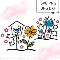 Plotterdatei Blumenwiese