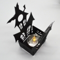 Bild 3 von Plotterdatei Haus Gruselhaus Halloween Fledermaus Teelicht