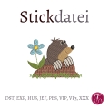 Stickdatei Maulwurf Vollstickdatei
