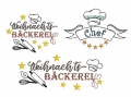 Bild 1 von Stickdatei Weihnachtsbäckerei Chef Schild